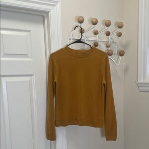 Uniqlo - Cashmere Long Sleeve Sweater Shirt - Golden - S